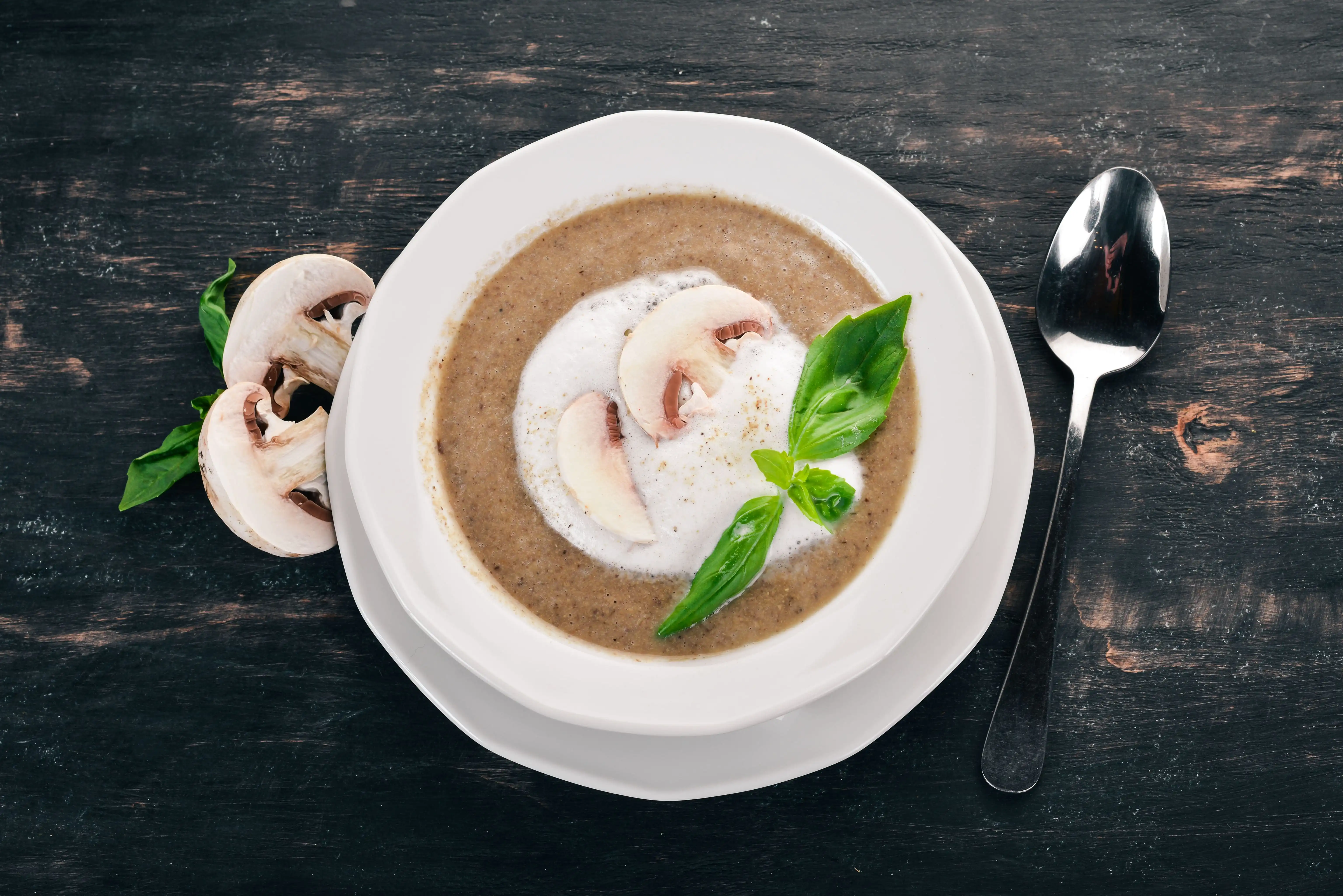 Mushroom soup cuts Mushroom soup cuts